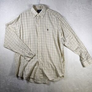Ralph Lauren Blake XL Mens Long‎ Sleeve Button Up Shirt Plaid Check